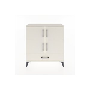 Arges Şifonyer 4 Raflı Tek Çekmeceli 4 Kapaklı 88x30x96 Aytaşı-aytaşı