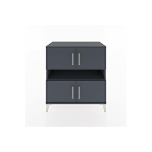 Hyperion Şifonyer 5 Raflı 4 Kapaklı 88x44x96 Antrasit-antrasit