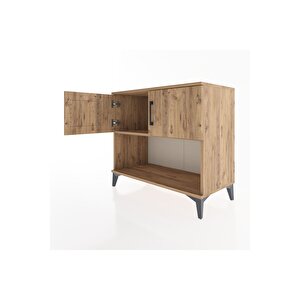 Hyperion Şifonyer Tek Raflı 2 Kapaklı 88x44x80 Çam-çam