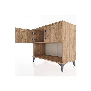 Hyperion Şifonyer Tek Raflı 2 Kapaklı 88x44x80 Çam-çam