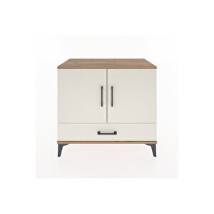 Hyperion Şifonyer Tek Raflı Tek Çekmeceli 2 Kapaklı 88x44x80 Çam-aytaşı