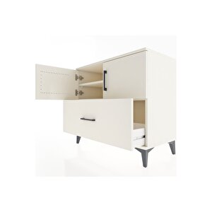 Hyperion Şifonyer 2 Raflı Tek Çekmeceli 2 Kapaklı 88x44x80 Aytaşı-aytaşı