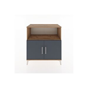 Hyperion Şifonyer Tek Raflı 2 Kapaklı 88x44x96 Çam-antrasit