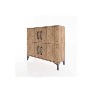 Arges Şifonyer 3 Raflı 4 Kapaklı 88x30x80 Çam-çam