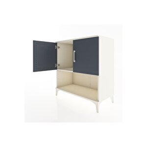 Hyperion Şifonyer Tek Raflı 2 Kapaklı 88x44x96 Aytaşı-antrasit