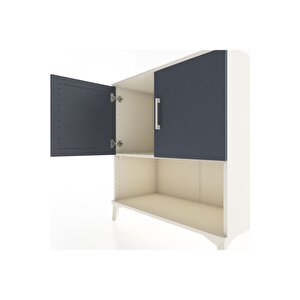 Hyperion Şifonyer Tek Raflı 2 Kapaklı 88x44x96 Aytaşı-antrasit