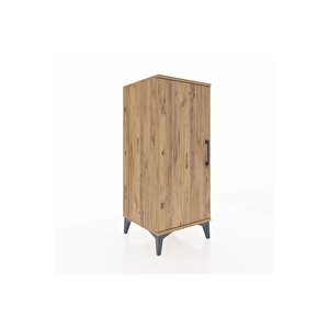 Hyperion Komodin Tek Raflı Tek Kapaklı 44x44x106 Çam-çam