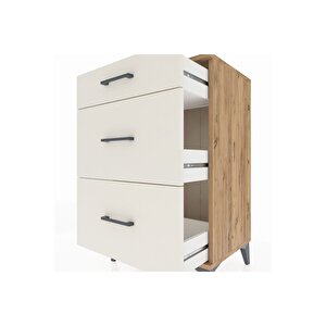 Hyperion Komodin 3 Çekmeceli 60x44x96 Çam-aytaşı