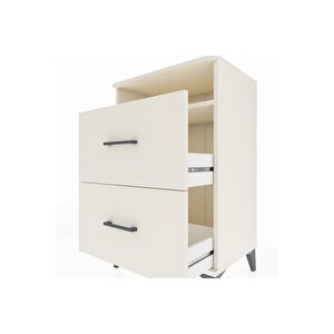 Hyperion Komodin Tek Raflı 2 Çekmeceli 60x44x96 Aytaşı-aytaşı