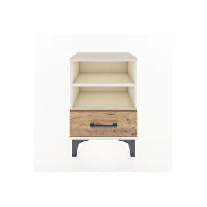 Arges Komodin 2 Raflı Tek Çekmeceli 44x30x64 Aytaşı-çam