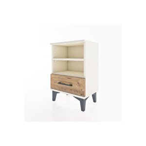 Arges Komodin 2 Raflı Tek Çekmeceli 44x30x64 Aytaşı-çam