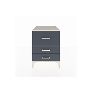 Kronos Komodin 3 Çekmeceli 60x59x80 Aytaşı-antrasit