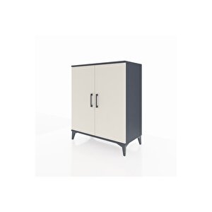 Hyperion Şifonyer 2 Kapaklı 88x44x106 Antrasit-aytaşı