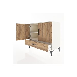 Hyperion Şifonyer 2 Raflı Tek Çekmeceli 2 Kapaklı 88x44x80 Aytaşı-çam