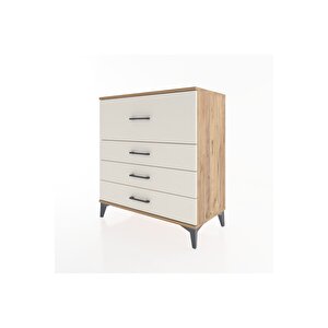 Hyperion Şifonyer 4 Çekmeceli 88x44x96 Çam-aytaşı