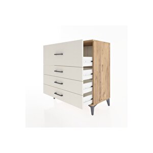 Hyperion Şifonyer 4 Çekmeceli 88x44x96 Çam-aytaşı