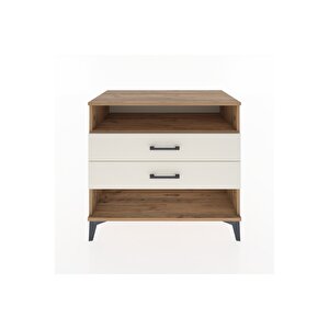 Hyperion Şifonyer Tek Raflı 2 Çekmeceli 88x44x80 Çam-aytaşı