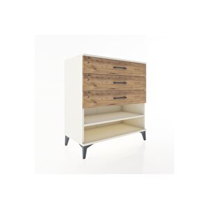 Hyperion Şifonyer Tek Raflı 3 Çekmeceli 88x44x96 Aytaşı-çam