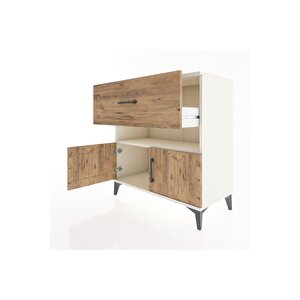 Hyperion Şifonyer Tek Raflı Tek Çekmeceli 2 Kapaklı 88x44x96 Aytaşı-çam