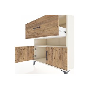 Hyperion Şifonyer Tek Raflı Tek Çekmeceli 2 Kapaklı 88x44x96 Aytaşı-çam