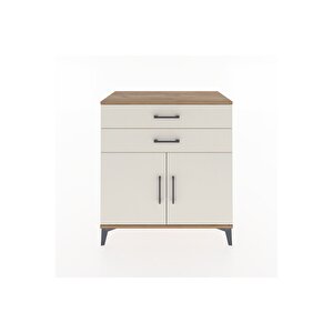 Hyperion Şifonyer 2 Raflı 2 Çekmeceli 2 Kapaklı 88x44x96 Çam-aytaşı