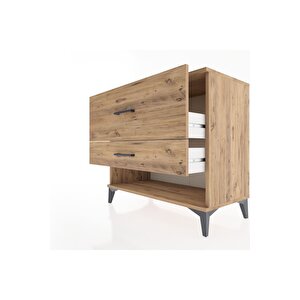 Hyperion Şifonyer 2 Çekmeceli 88x44x80 Çam-çam