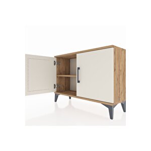 Arges Şifonyer Tek Raflı 2 Kapaklı 88x30x64 Çam-aytaşı