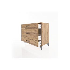 Hyperion Şifonyer 3 Çekmeceli 88x44x80 Çam-çam