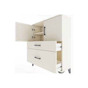 Arges Şifonyer 2 Raflı 2 Çekmeceli 2 Kapaklı 88x30x106 Aytaşı-aytaşı