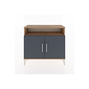 Arges Şifonyer 2 Raflı 2 Kapaklı 88x30x80 Çam-antrasit