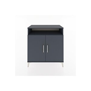 Hyperion Şifonyer 4 Raflı 2 Kapaklı 88x44x96 Antrasit-antrasit