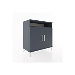 Hyperion Şifonyer 4 Raflı 2 Kapaklı 88x44x96 Antrasit-antrasit