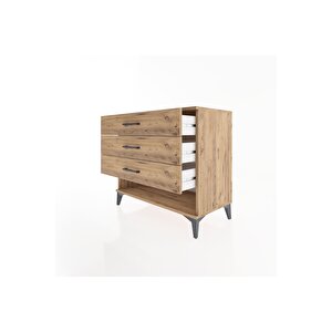 Hyperion Şifonyer 3 Çekmeceli 88x44x80 Çam-çam