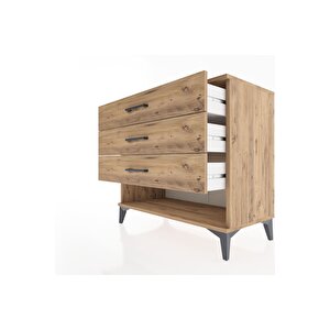 Hyperion Şifonyer 3 Çekmeceli 88x44x80 Çam-çam