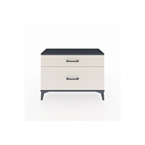 Arges Şifonyer 2 Çekmeceli 88x30x64 Antrasit-aytaşı