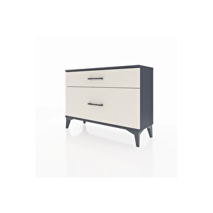 Arges Şifonyer 2 Çekmeceli 88x30x64 Antrasit-aytaşı