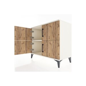 Hyperion Şifonyer Tek Raflı 4 Kapaklı 88x44x80 Aytaşı-çam