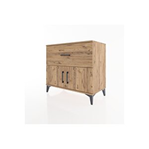 Hyperion Şifonyer Tek Çekmeceli 2 Kapaklı 88x44x80 Çam-çam