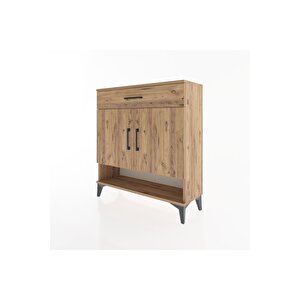 Arges Şifonyer 2 Raflı Tek Çekmeceli 2 Kapaklı 88x30x96 Çam-çam