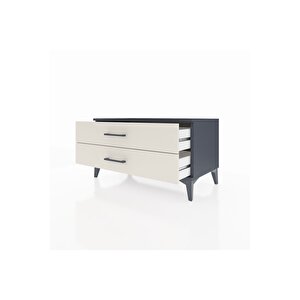 Hyperion Şifonyer 2 Çekmeceli 88x44x48 Antrasit-aytaşı