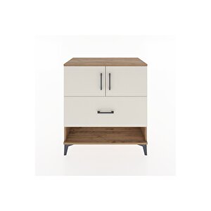 Hyperion Şifonyer Tek Raflı Tek Çekmeceli 2 Kapaklı 88x44x96 Çam-aytaşı