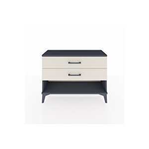 Arges Şifonyer 2 Çekmeceli 88x30x64 Antrasit-aytaşı