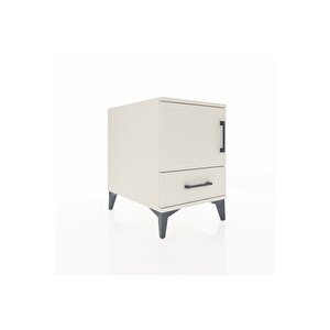 Kronos Komodin 2 Raflı Tek Çekmeceli Tek Kapaklı 44x59x64 Aytaşı-aytaşı