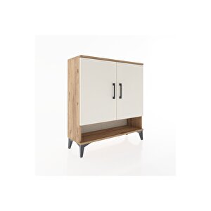 Arges Şifonyer 3 Raflı 2 Kapaklı 88x30x96 Çam-aytaşı