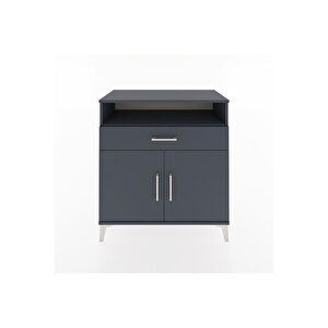 Hyperion Şifonyer Tek Çekmeceli 2 Kapaklı 88x44x96 Antrasit-antrasit
