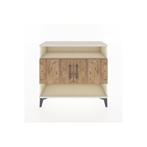 Arges Şifonyer 3 Raflı 2 Kapaklı 88x30x80 Aytaşı-çam