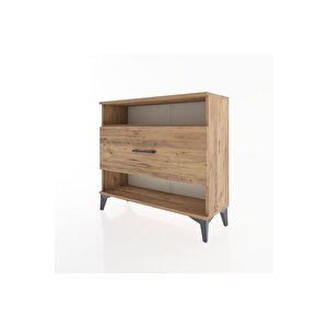 Arges Şifonyer Tek Raflı Tek Çekmeceli 88x30x80 Çam-çam