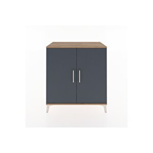 Hyperion Şifonyer 2 Raflı 2 Kapaklı 88x44x96 Çam-antrasit