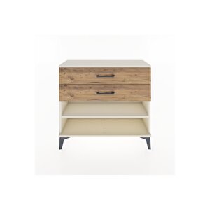 Arges Şifonyer Tek Raflı 2 Çekmeceli 88x30x80 Aytaşı-çam