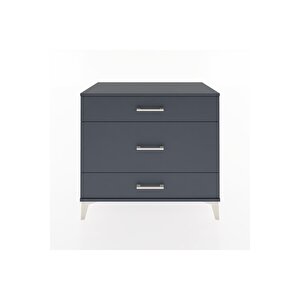 Hyperion Şifonyer 3 Çekmeceli 88x44x80 Antrasit-antrasit